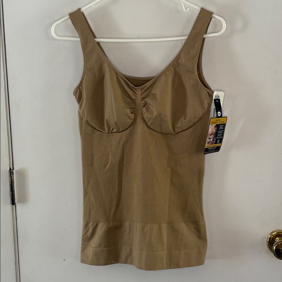 Lunaire Instant Shaping beige non-wire shaper cami Size 4X - Picture 1 of 8